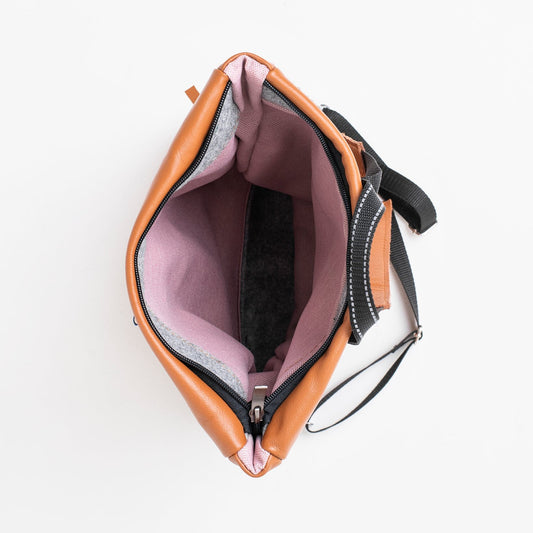 Barbara Leather Backpack - Peanut