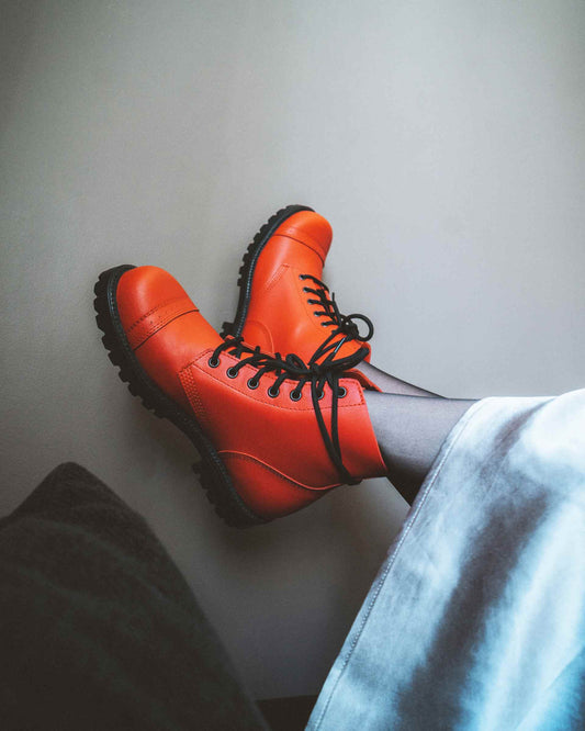 517 Samelin Aviator Boots - Punaiset nilkkurit