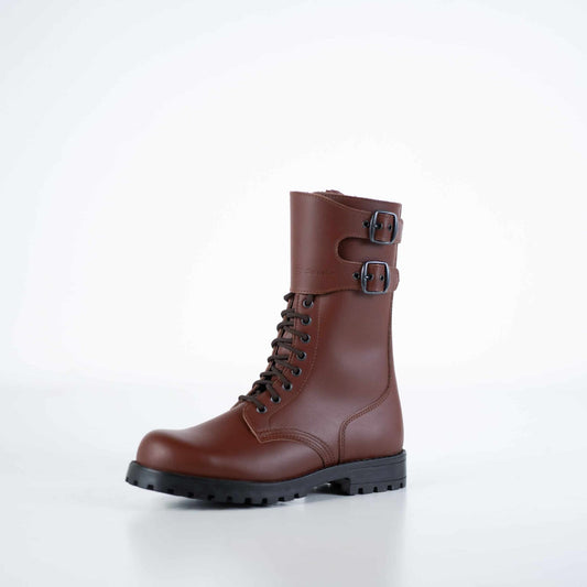 Vaalean ruskeat 791 Samelin Tarkovsky Boots maihinnousukengät, jotka on valmistettu vettä hylkivästä aidosta nahasta.
